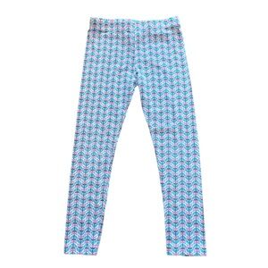 Size 6/6x Carter’s floral cotton leggings, white, pink, blue & green